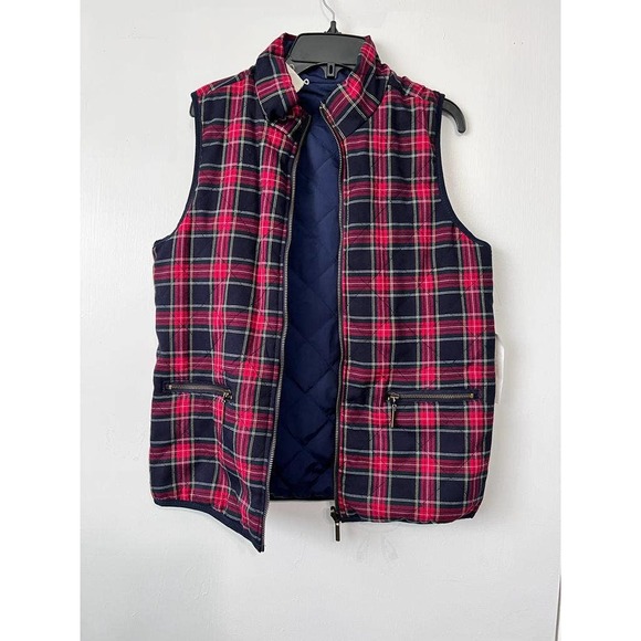 Copper Key plaided Reversible vest Size S - Picture 1 of 7